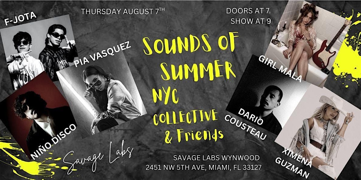 SOUNDS OF SUMMER, 7 August | Event in Miami | AllEvents