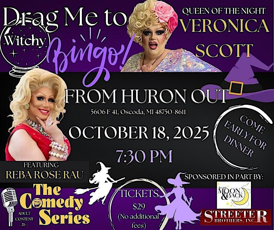 Drag Me to Witchy Bingo- From Huron Out- Oscoda, 18 October | Event in Oscoda | AllEvents