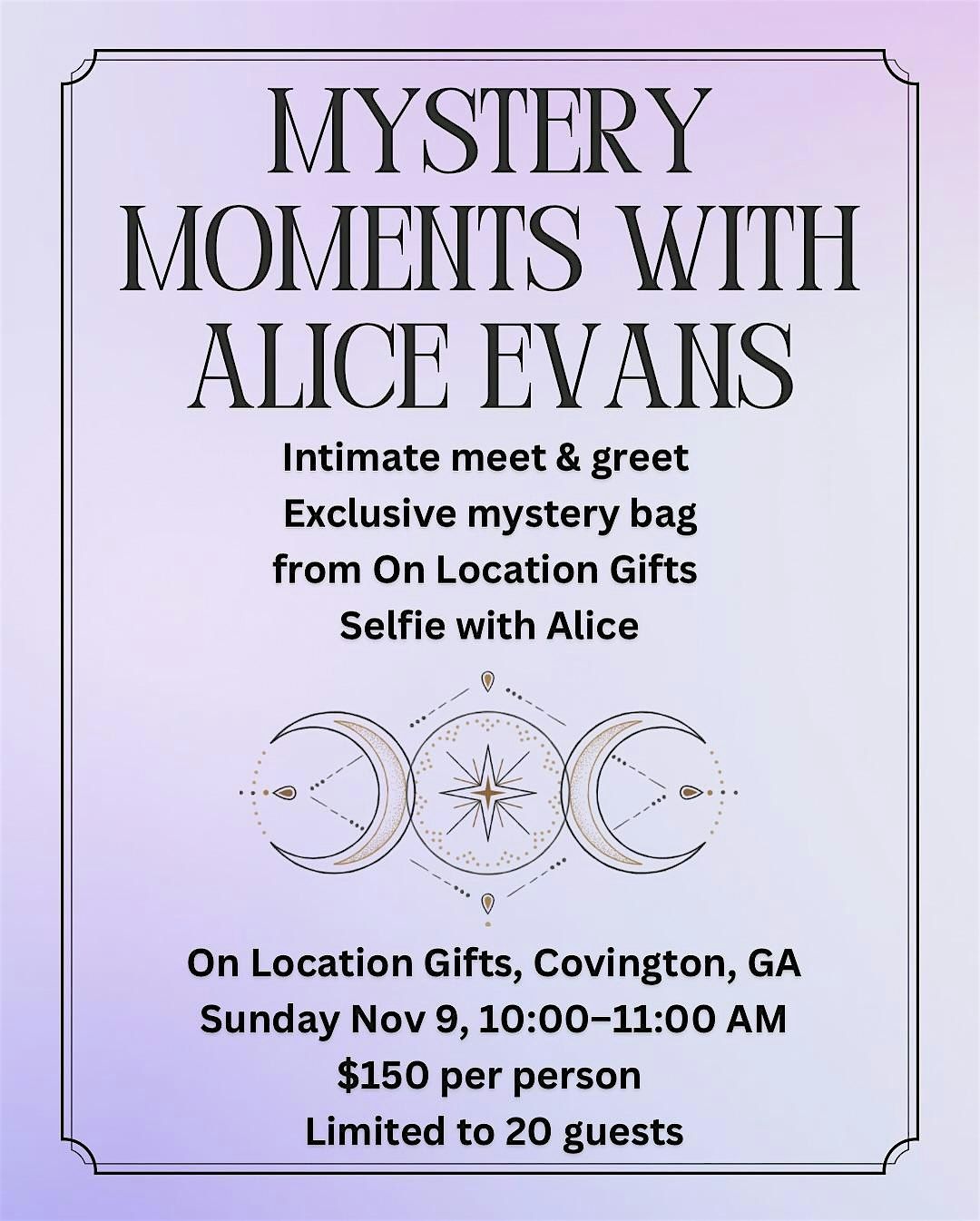Alice Evans Sunday 10 AM Meet and Greet, 9 November | Event in Covington | AllEvents