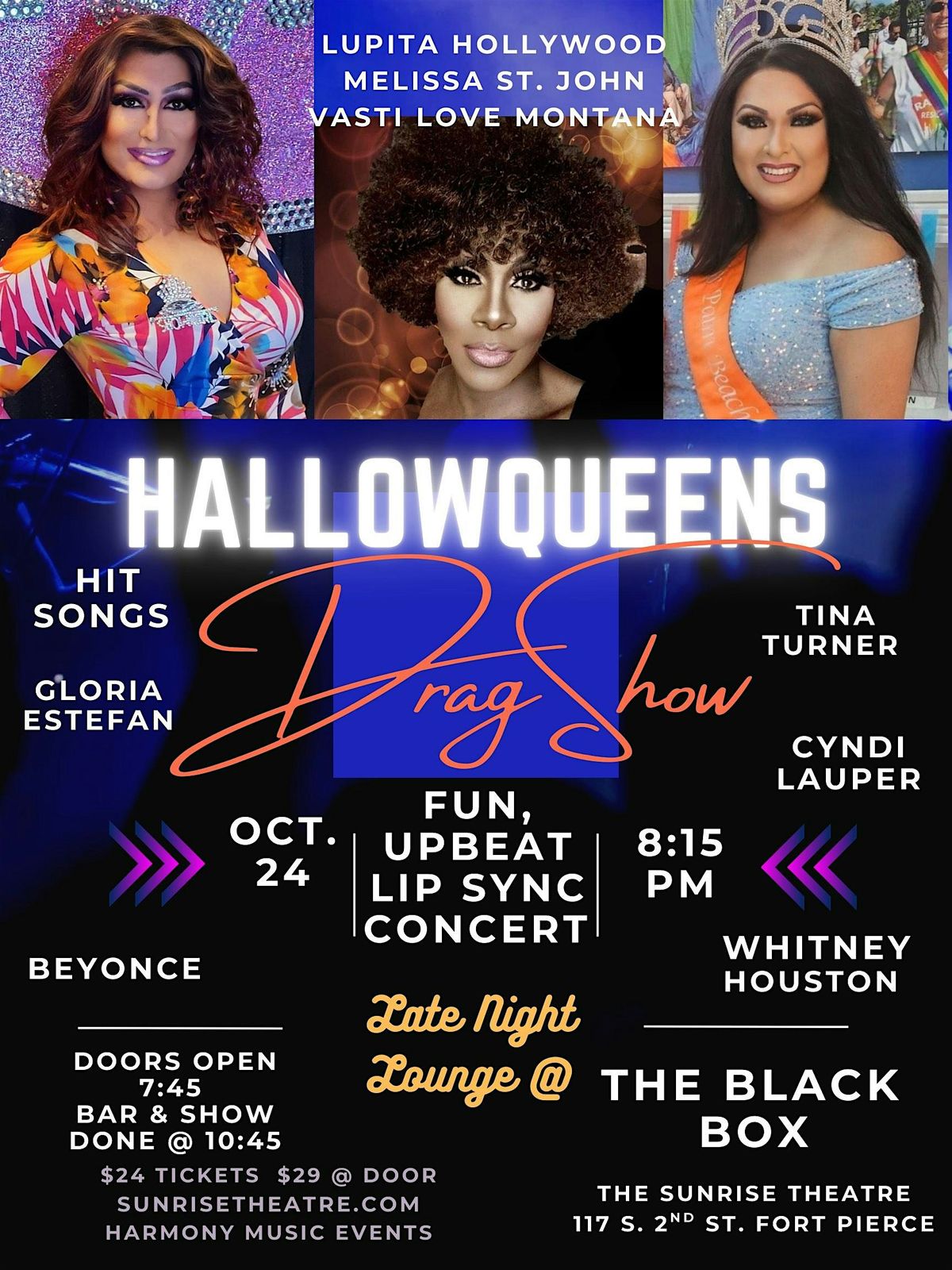 HALLOWQUEENS - Hit Songs by the Divas of Music - Drag Queen Costumed Show, 24 October | Event in Fort Pierce