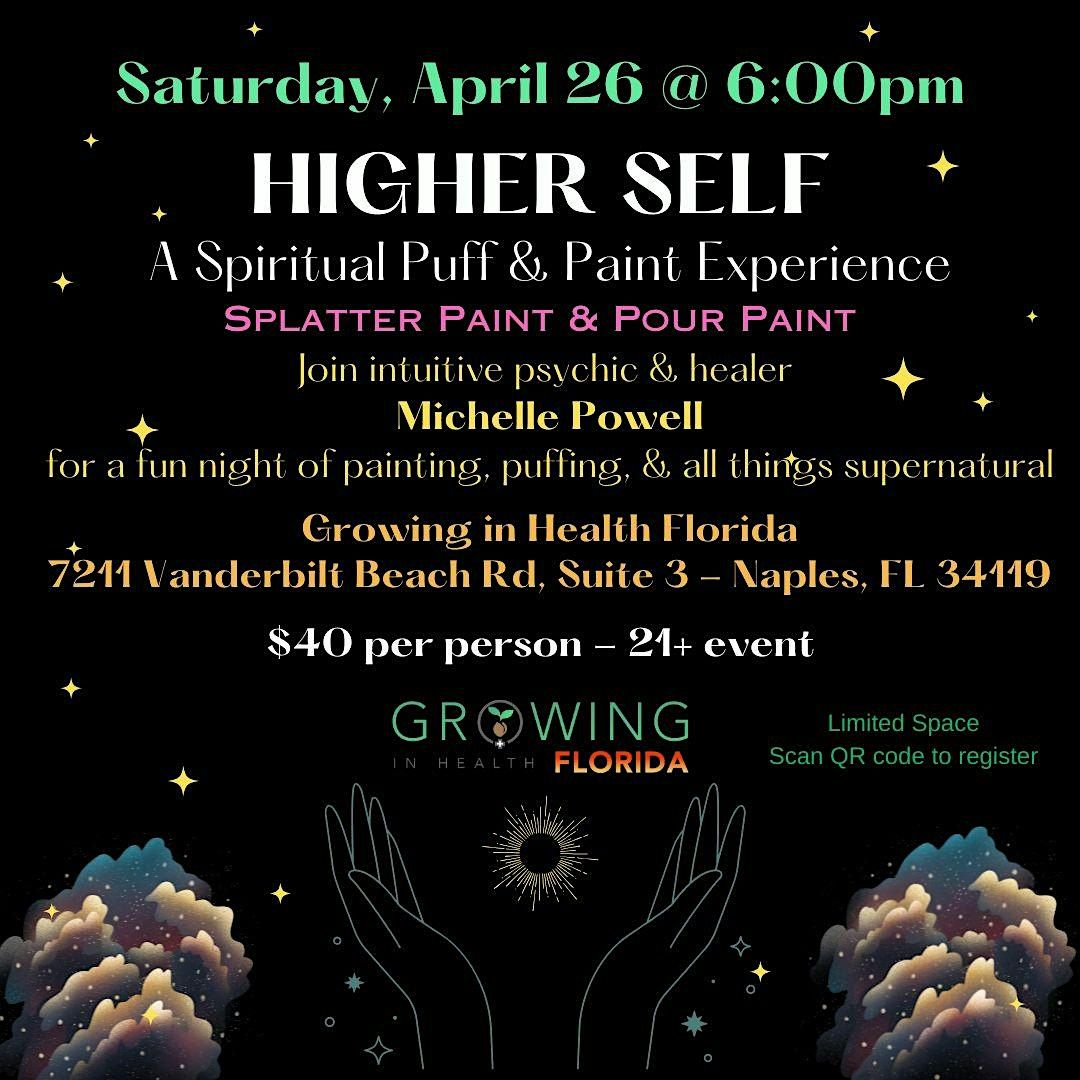 Higher Self: A Spiritual Puff & Paint Experience, 26 April | Event in Naples | AllEvents