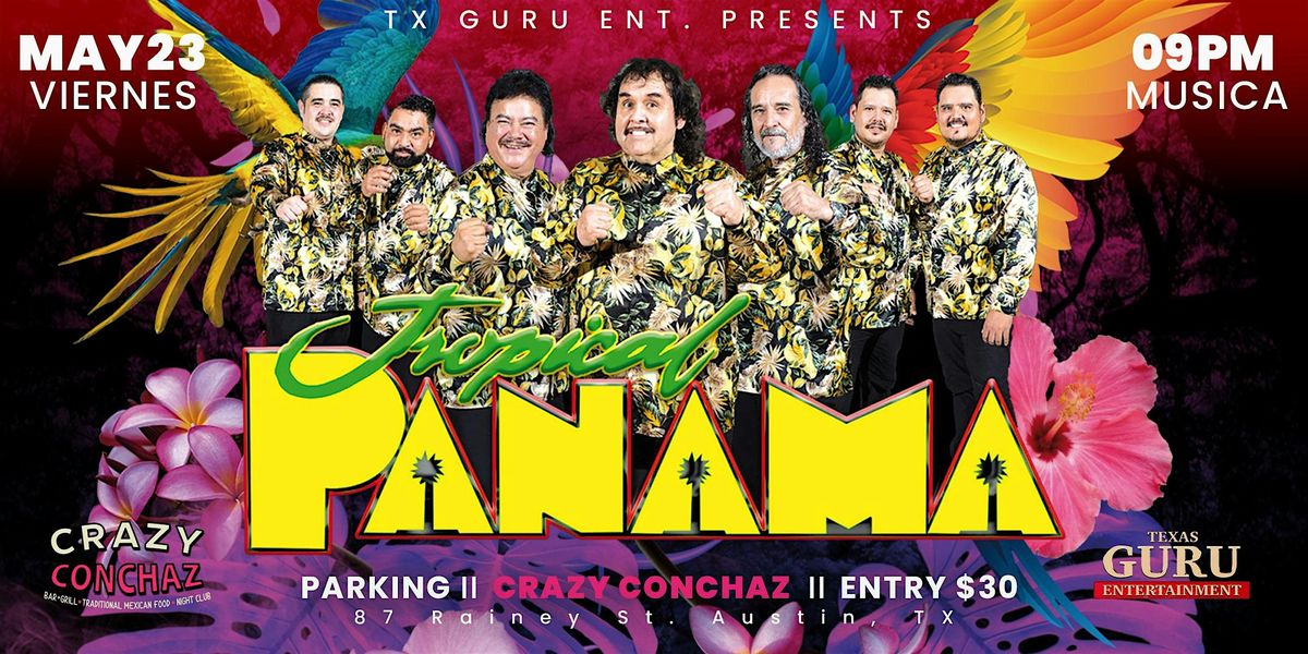 Tropical Panama Live! At Crazy Conchaz Austin Texas, 23 May | Event in Austin | AllEvents