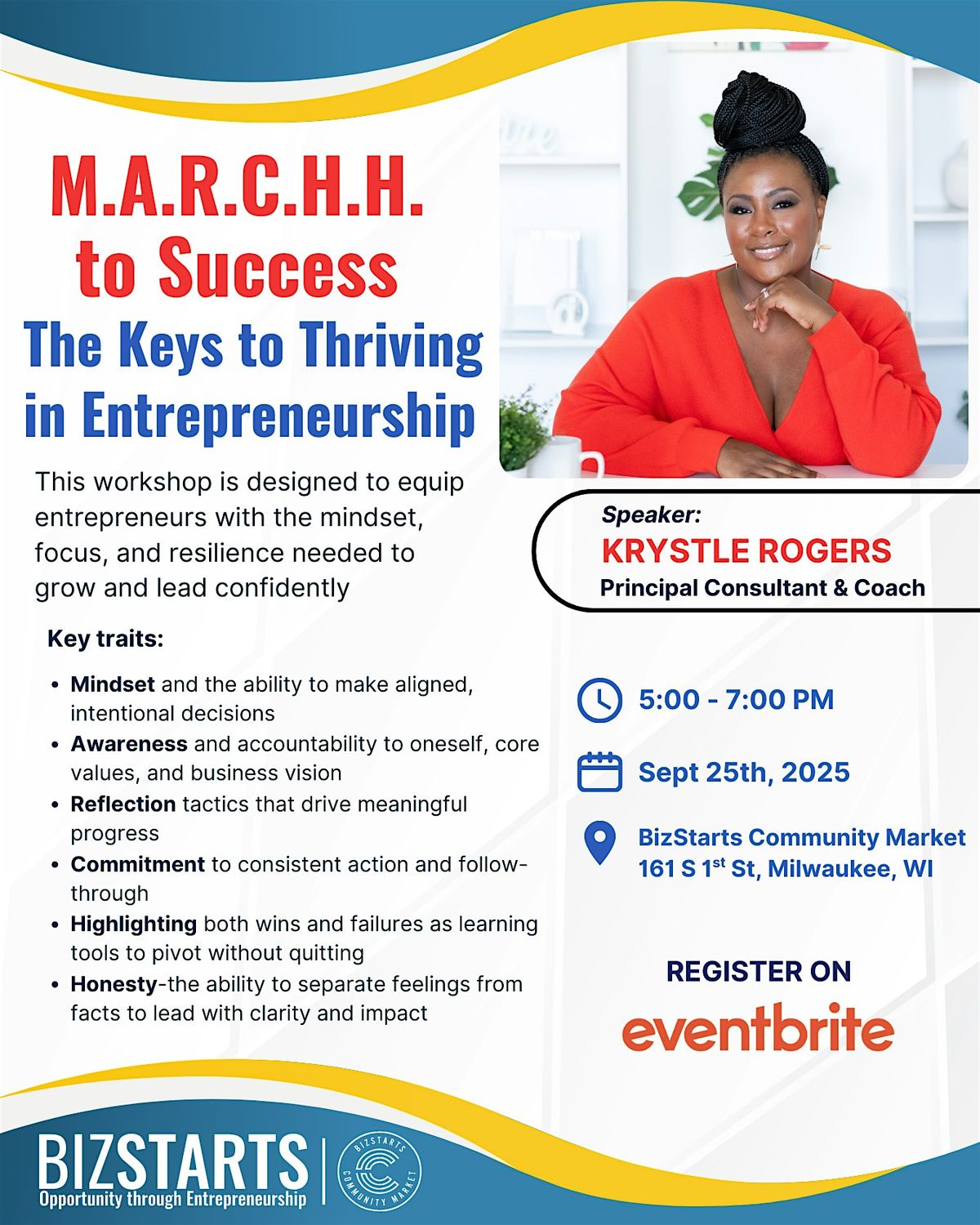 M.A.R.C.H.H. to Success The Keys to Thriving in Entrepreneurship, 25 September | Event in Milwaukee | AllEvents