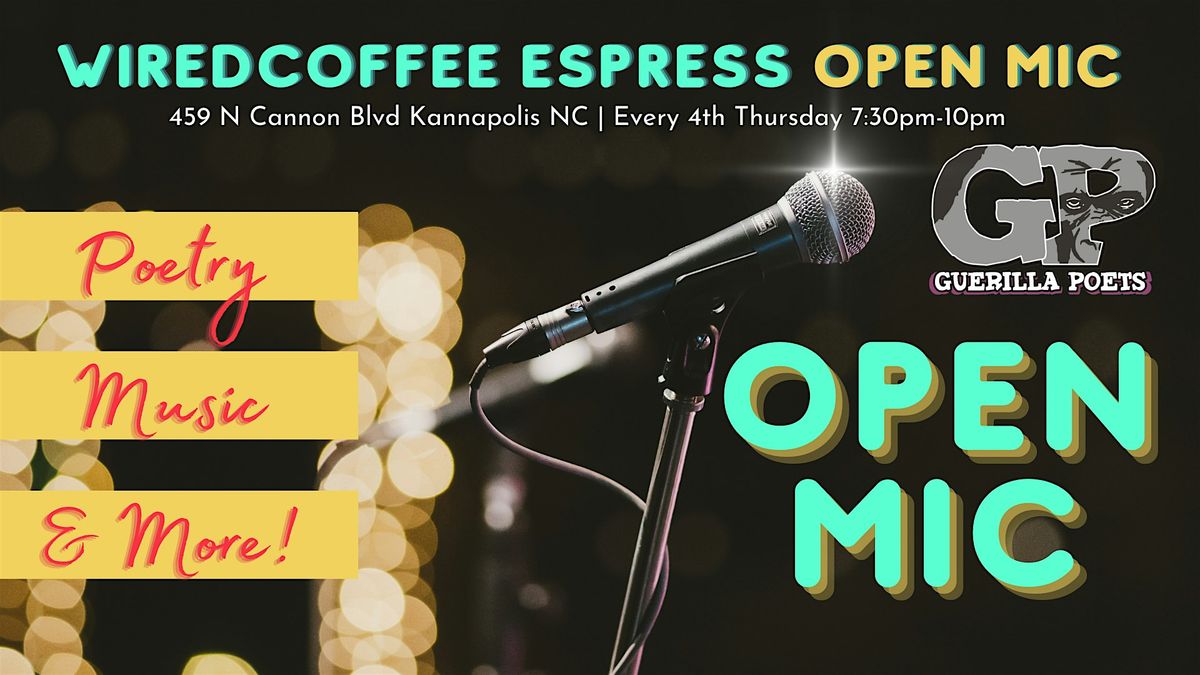 One Mic Stand Open Mic Poetry & Music!, 28 August | Event in Kannapolis | AllEvents
