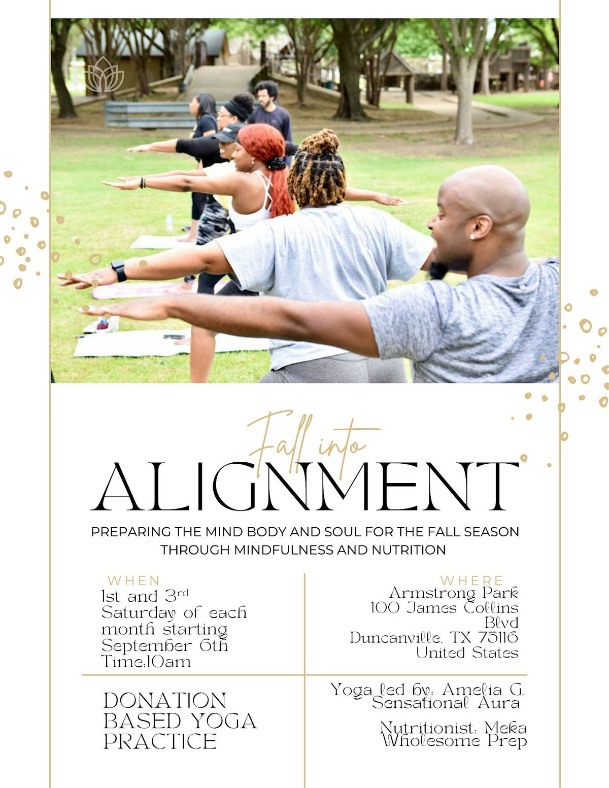 Fall into Alignment, 6 September | Event in Duncanville | AllEvents
