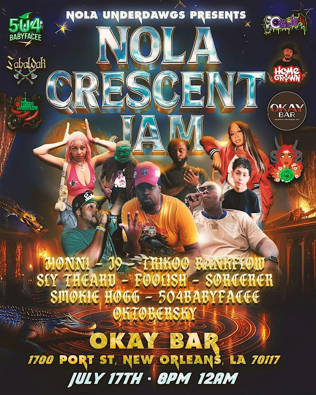 NOLA CRESCENT JAM, 17 July | Event in New Orleans | AllEvents
