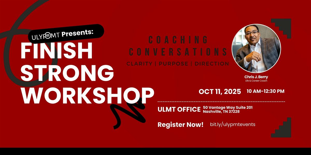 Finish Strong Workshop, 11 October | Event in Nashville | AllEvents