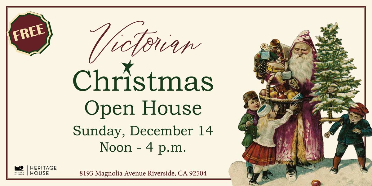 Victorian Christmas Open House, 14 December | Event in Riverside | AllEvents