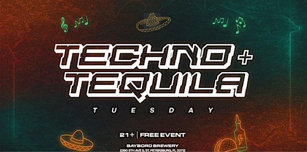Techno & Tequila Tuesdays (Free Monthly Event) at the Venue at Bayboro, 14 October | Event in St. Petersburg
