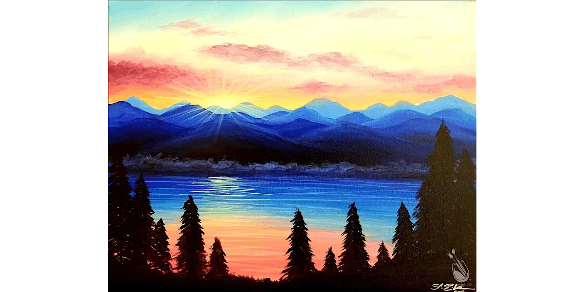 Mountaintop Glow - Paint and Sip in Denver | Classpop!™, 25 August | Event in Denver | AllEvents