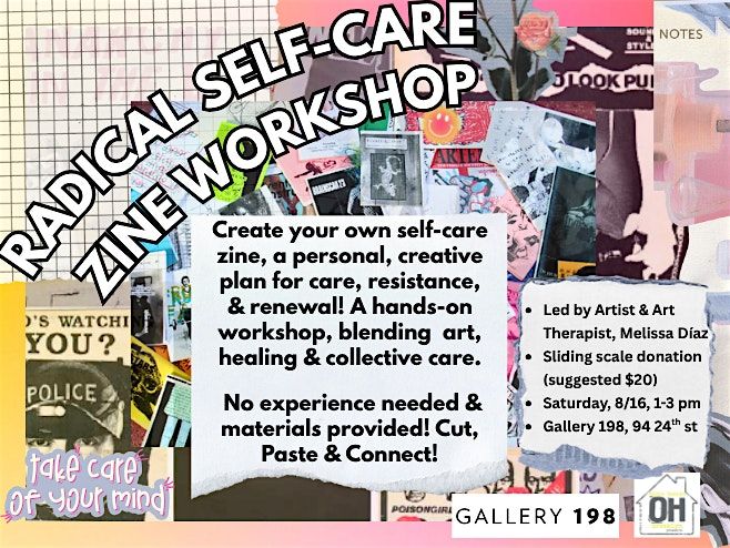 Radical Self-Care- Zine Workshop, 16 August | Event in Brooklyn | AllEvents