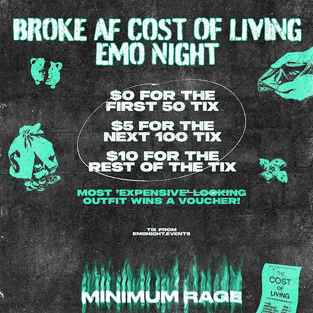 BROKE AF EMO NIGHT MELBOURNE, 25 January | Event in Moonee Ponds | AllEvents