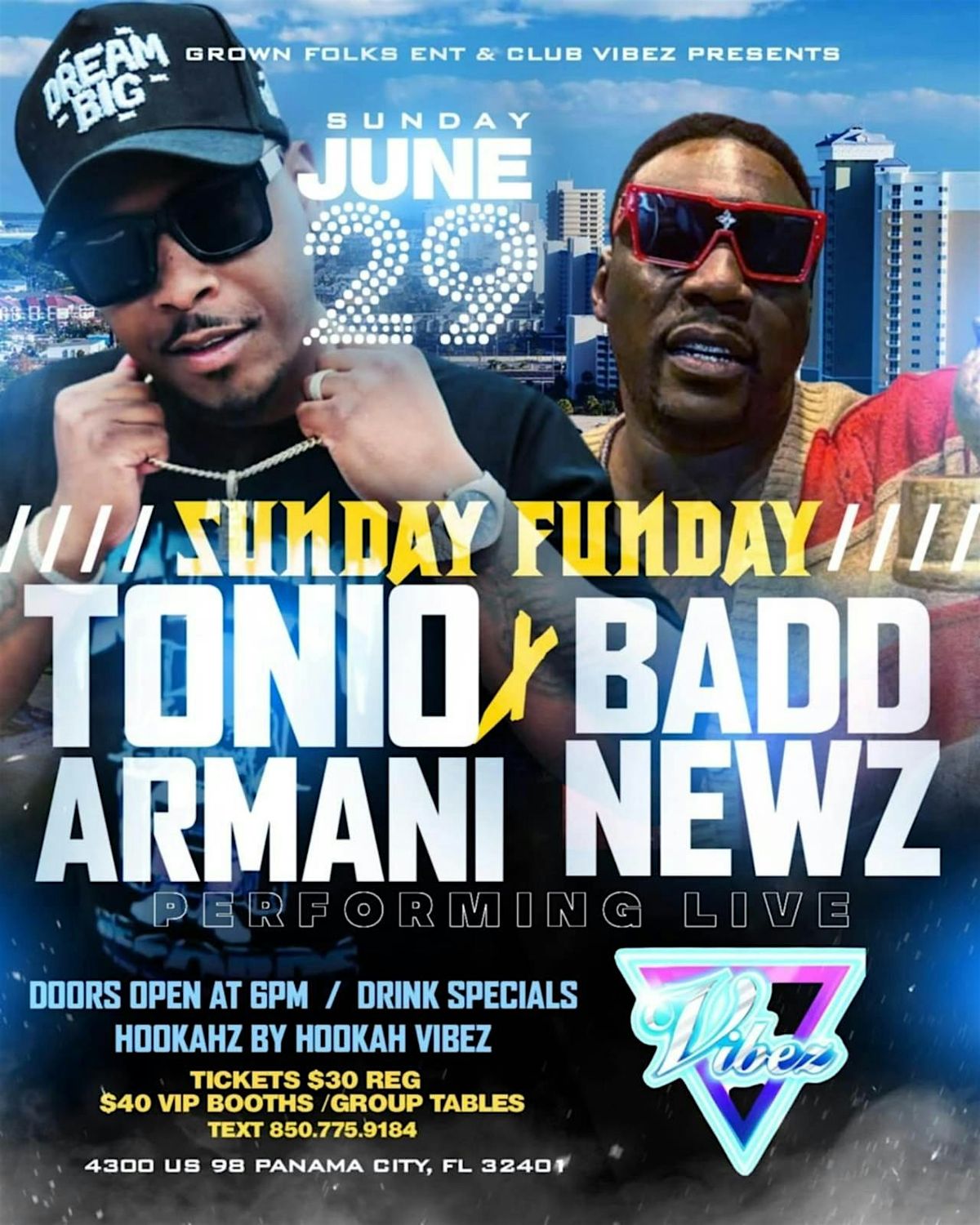 SUNDAY JUNE 29th TONIO ARMANI & BADD NEWZ LIVE, 29 June | Event in Panama City | AllEvents