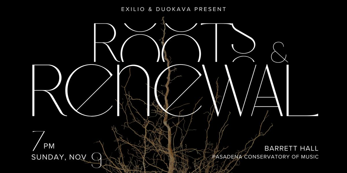 Roots & Renewal, 9 November | Event in Pasadena | AllEvents