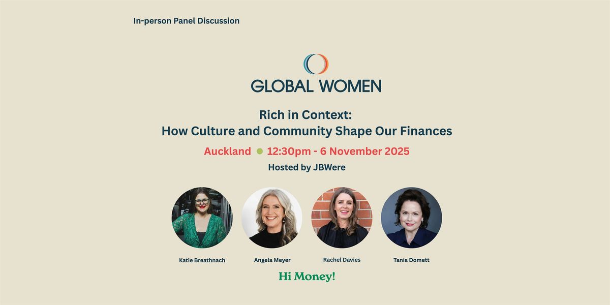 Rich in Context: How Culture and Community Shape Our Finances, 6 November | Event in Auckland | AllEvents