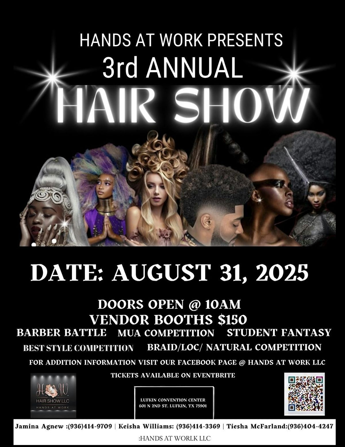 H.A.W. Hair Show L.L.C (Hands At Work), 31 August | Event in Lufkin | AllEvents