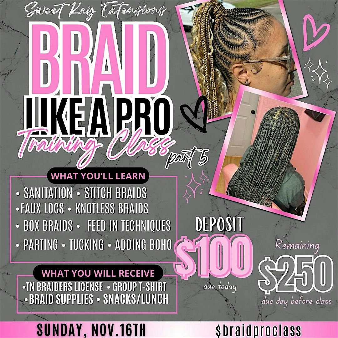 Braid Like a Pro Training Class, 16 November | Event in Memphis | AllEvents