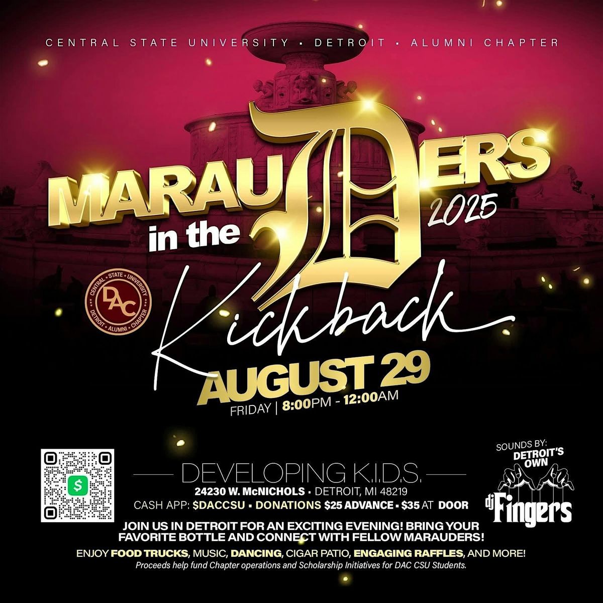 Marauders in the D Kickback, 29 August | Event in Detroit | AllEvents