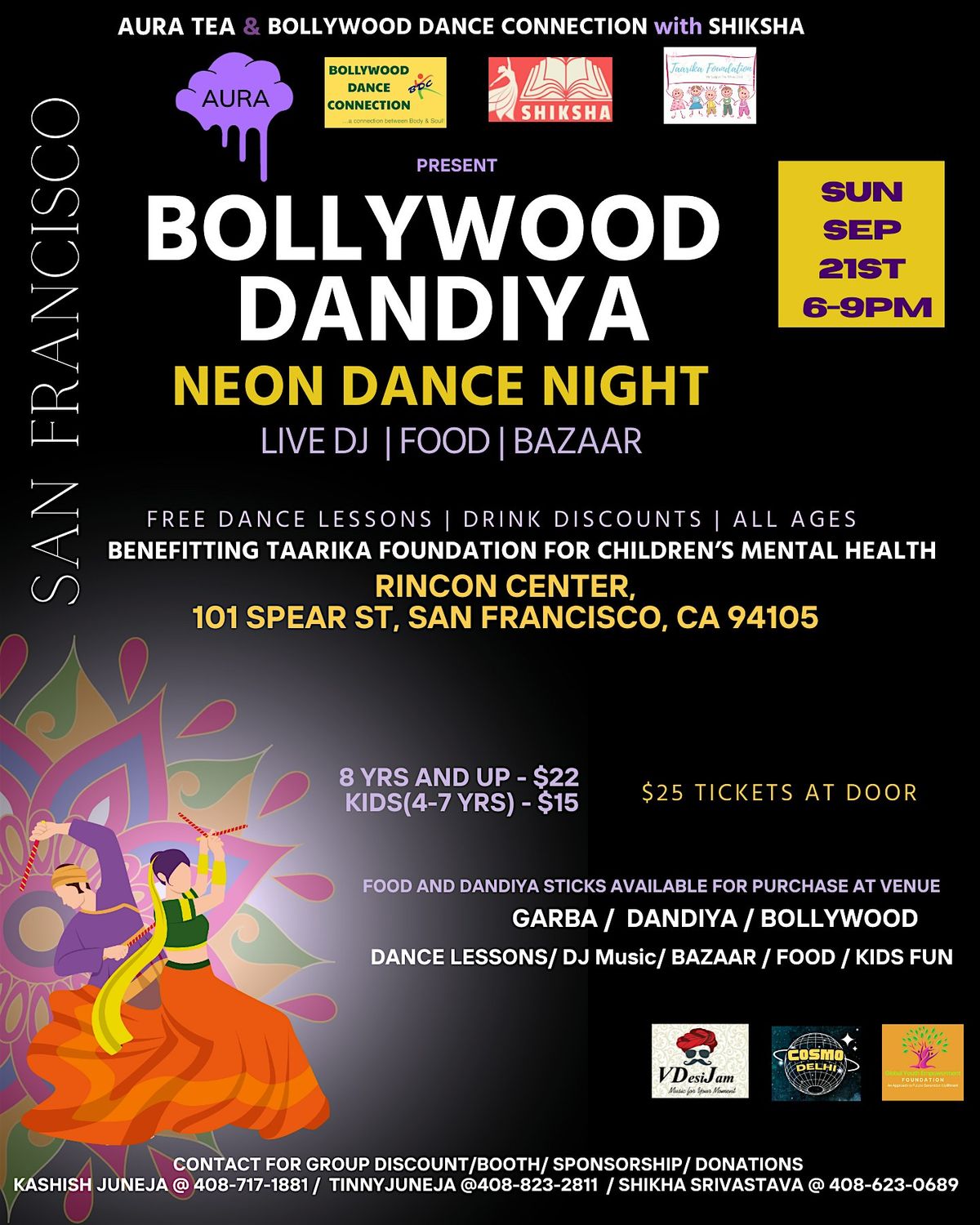 SAN FRANCISCO BOLLYWOOD NEON DANDIYA Night 2025
