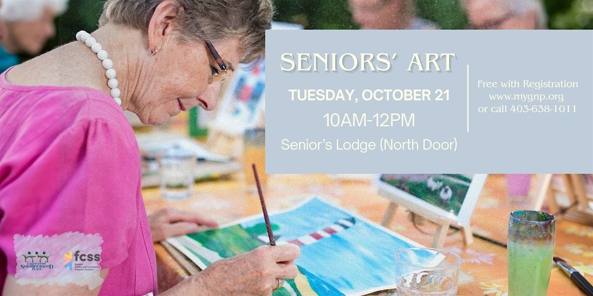 Seniors Art Program, 21 October | Event in olds | AllEvents