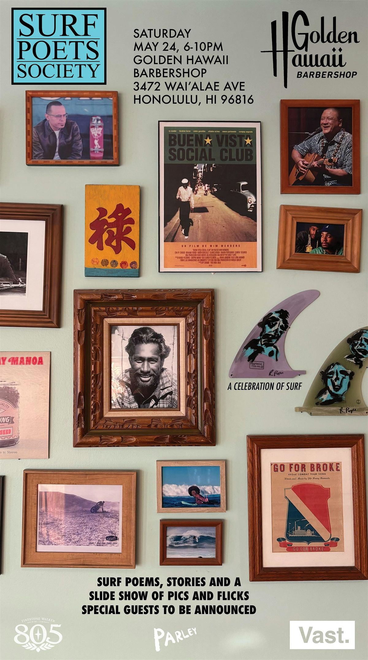 Surf Poets Society x Golden Hawaii Barbershop, 24 May | Event in Honolulu | AllEvents