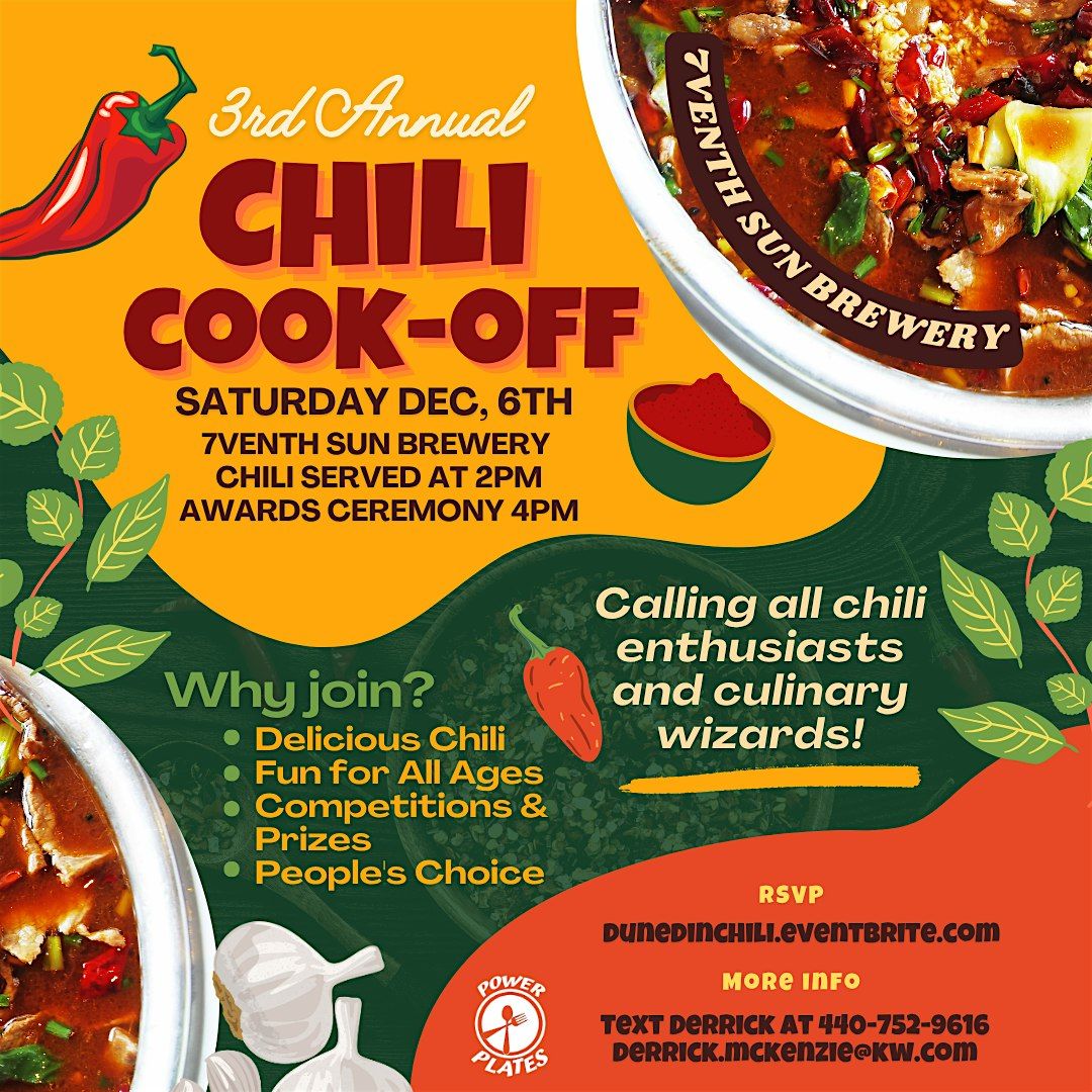 Third Annual Chili Cookoff, 6 December | Event in Dunedin | AllEvents