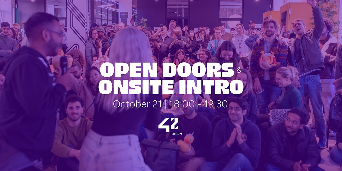 Open Doors & Introduction at 42 Berlin, 21 October | Event in Berlin | AllEvents
