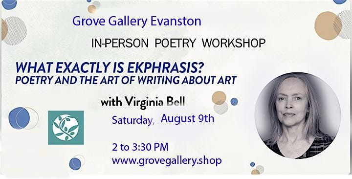 Ekphrasis Poetry Workshop: Writing About Art, 9 August | Event in Evanston | AllEvents