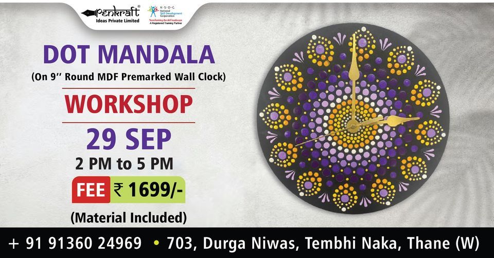 PENKRAFT DOT MANDALA WORKSHOP, 29 September | Event in Thane | AllEvents.in
