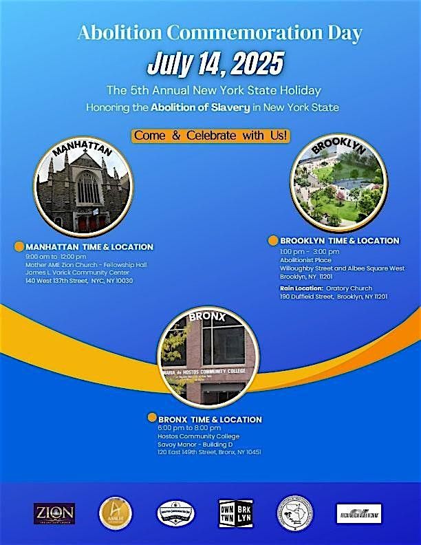 Tri-borough event of Abolition Commemoration Day | Event in New York City | AllEvents