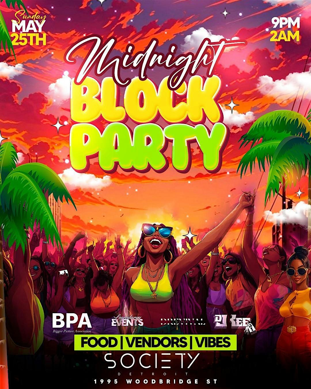 MIDNIGHT BLOCK PARTY: MEMORIAL DAY WEEKEND, 25 May | Event in Detroit | AllEvents