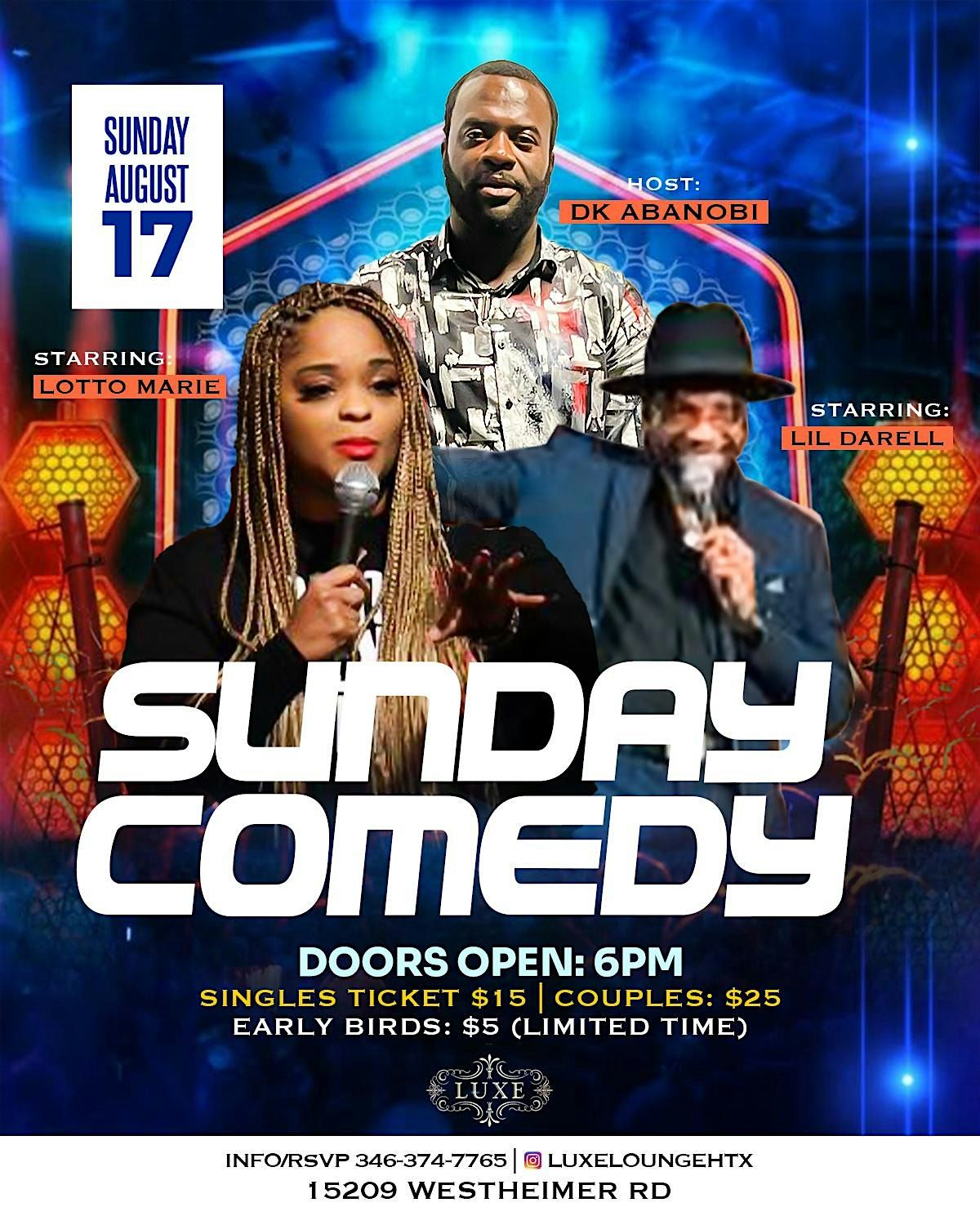 Sunday Night Comdey, 17 August | Event in Houston | AllEvents