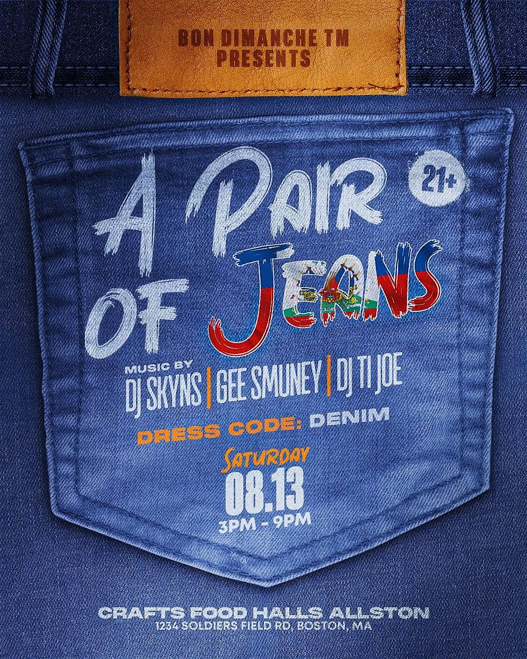 A Pair Of Jeans, 13 September | Event in Boston | AllEvents