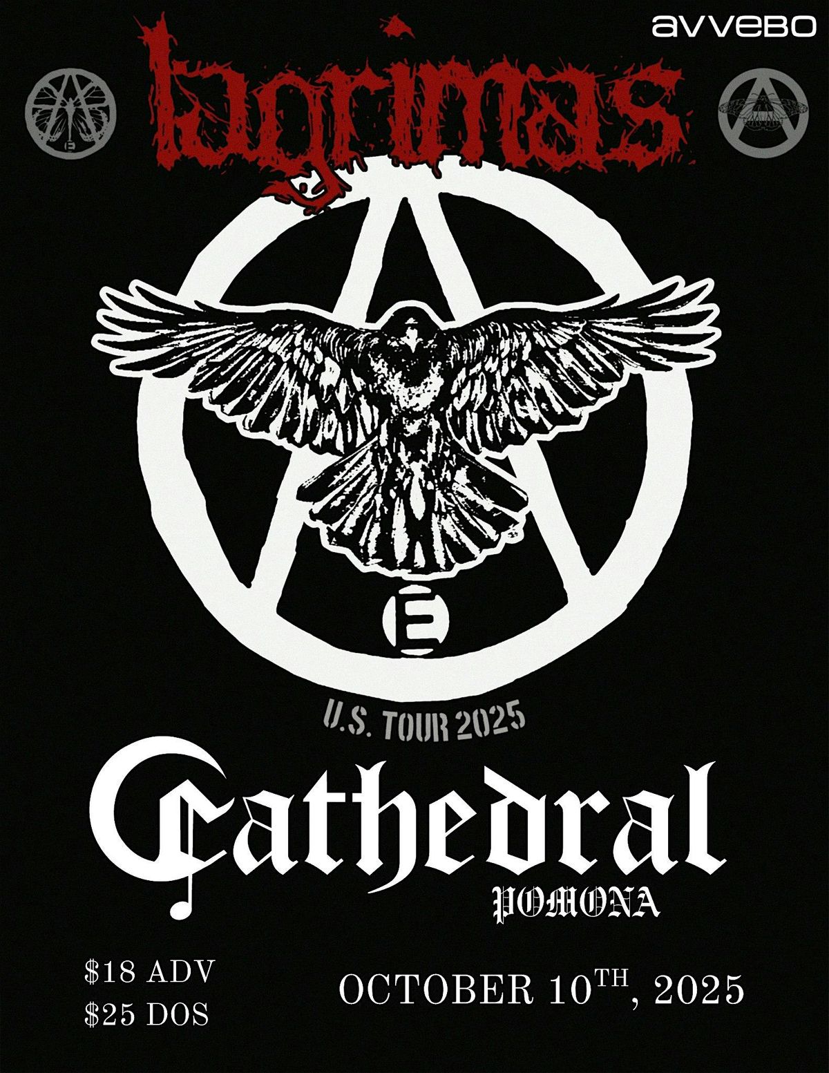 Lagrimas Live at The Cathedral, 10 October | Event in Pomona | AllEvents
