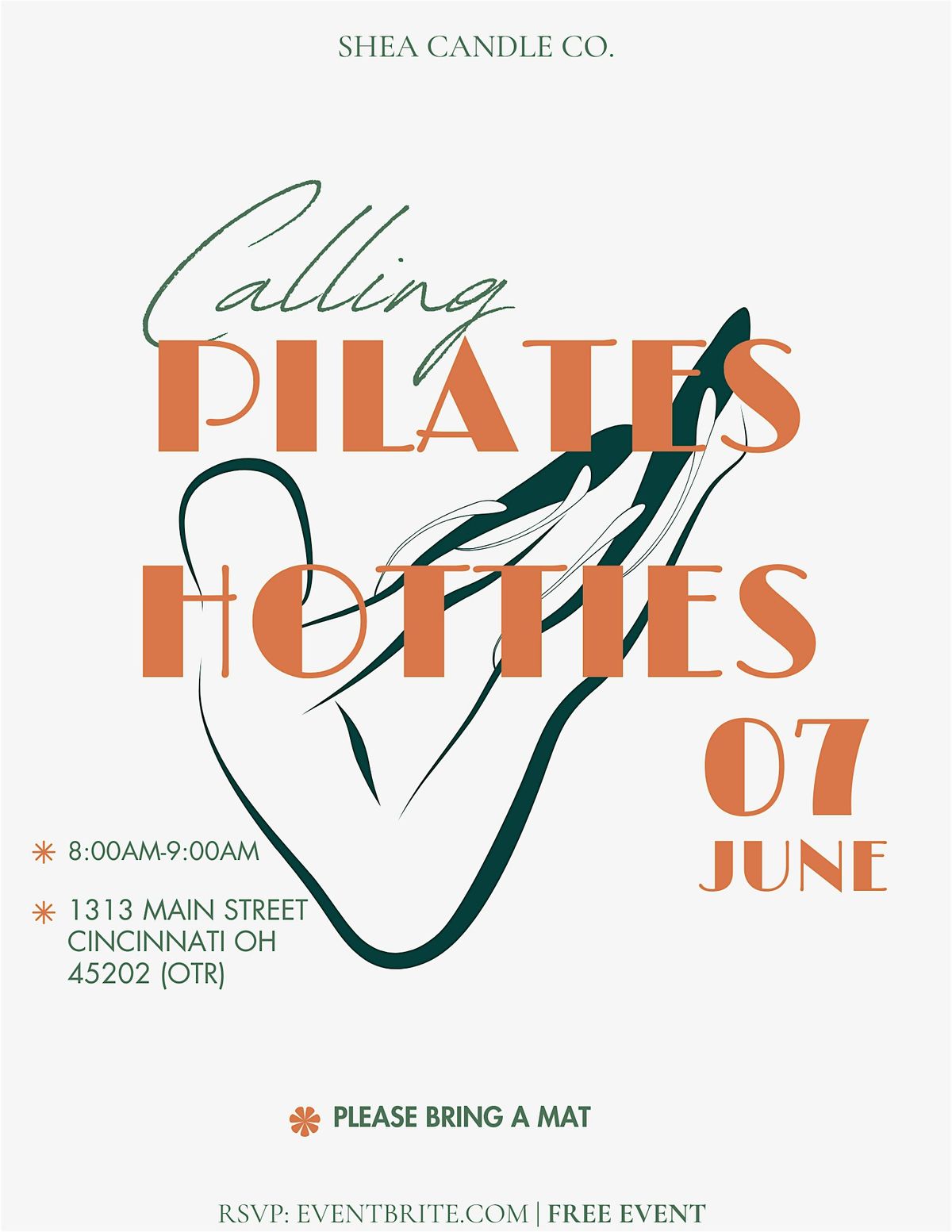 Shea Candle Co. presents: Pilates Hotties | Event in Cincinnati | AllEvents
