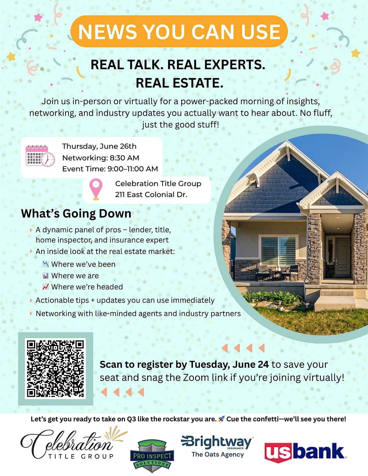 News You Can Use: Real Estate Industry Panel & Power Networking, 26 June | Event in Orlando | AllEvents