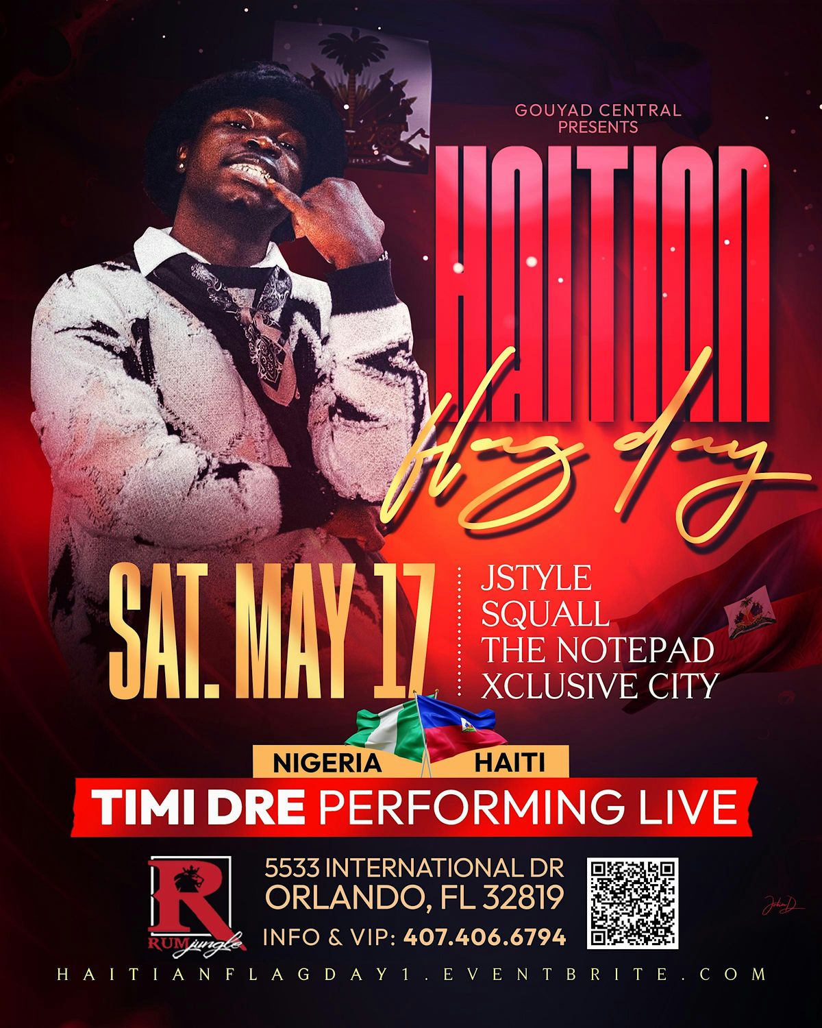 Haitian Flag Day w/ TIMI DRE, 17 May | Event in Orlando | AllEvents