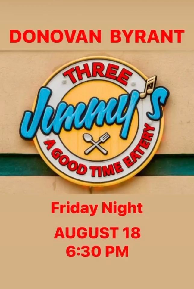 Donovan at Three Jimmy’s Gatlinburg, Three Jimmy's Good Time Eatery