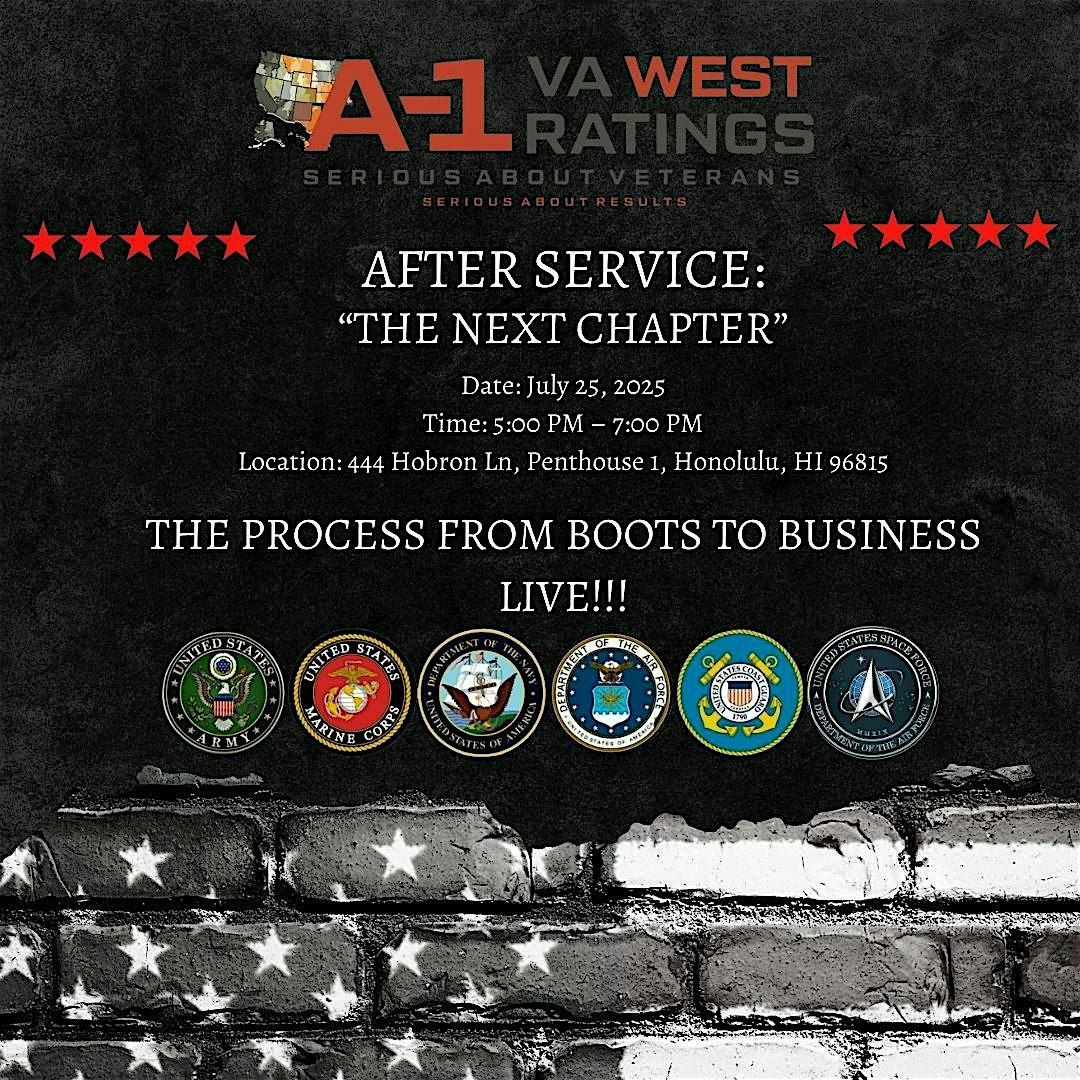 The Next Chapter After Service – LIVE EVENT, 25 July | Event in Honolulu | AllEvents
