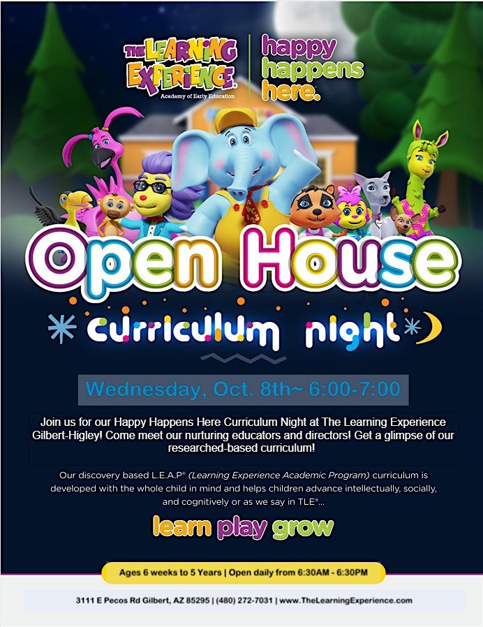 Open House Curriculum Night | Event in Gilbert | AllEvents