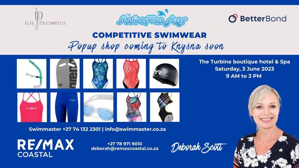 Swimmaster Popup shop in Knysna, The Turbine Boutique Hotel & Spa