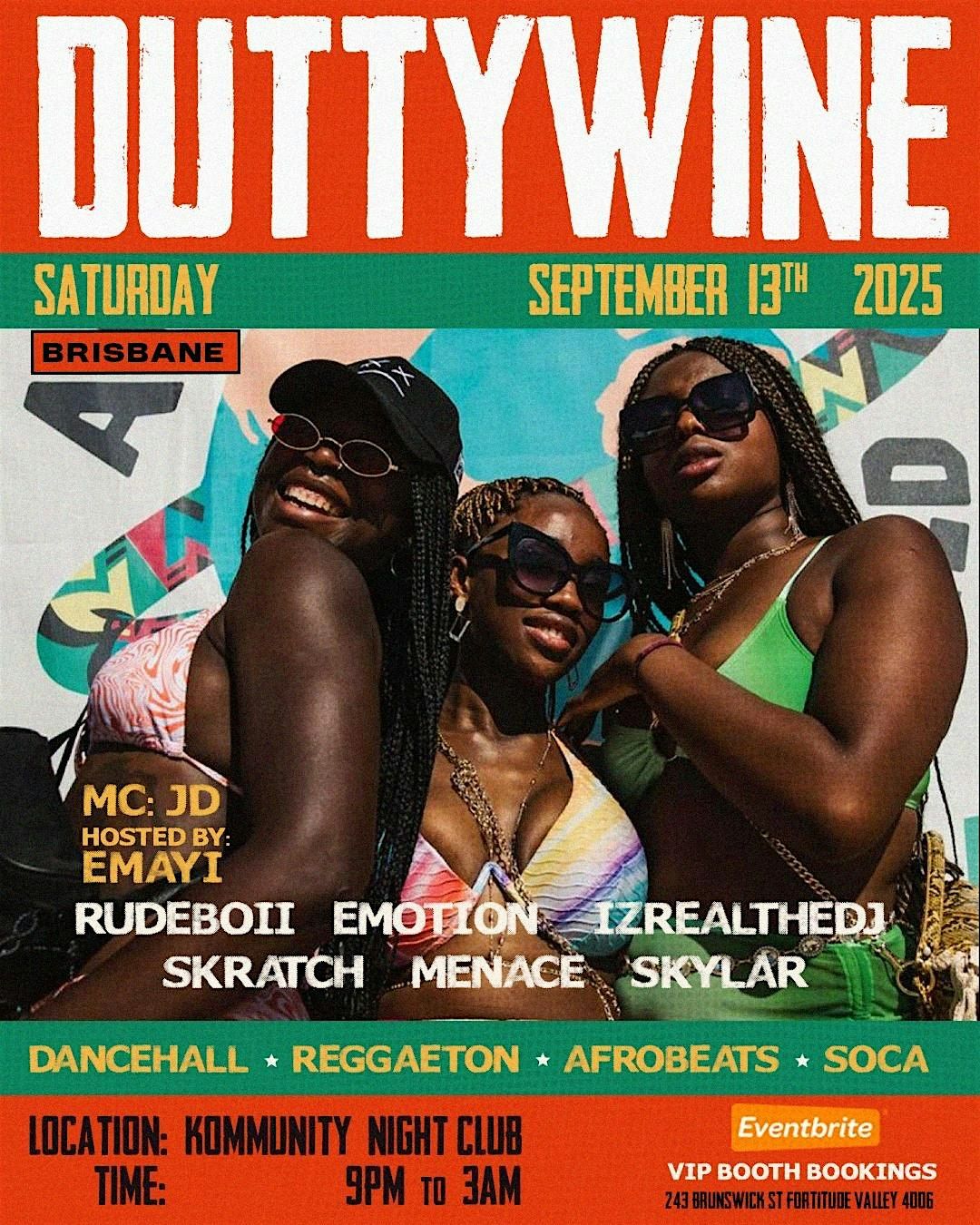 ꕥDUTTYWINEꕥ Spring Takeoverꕥ, 13 September | Event in Fortitude Valley | AllEvents