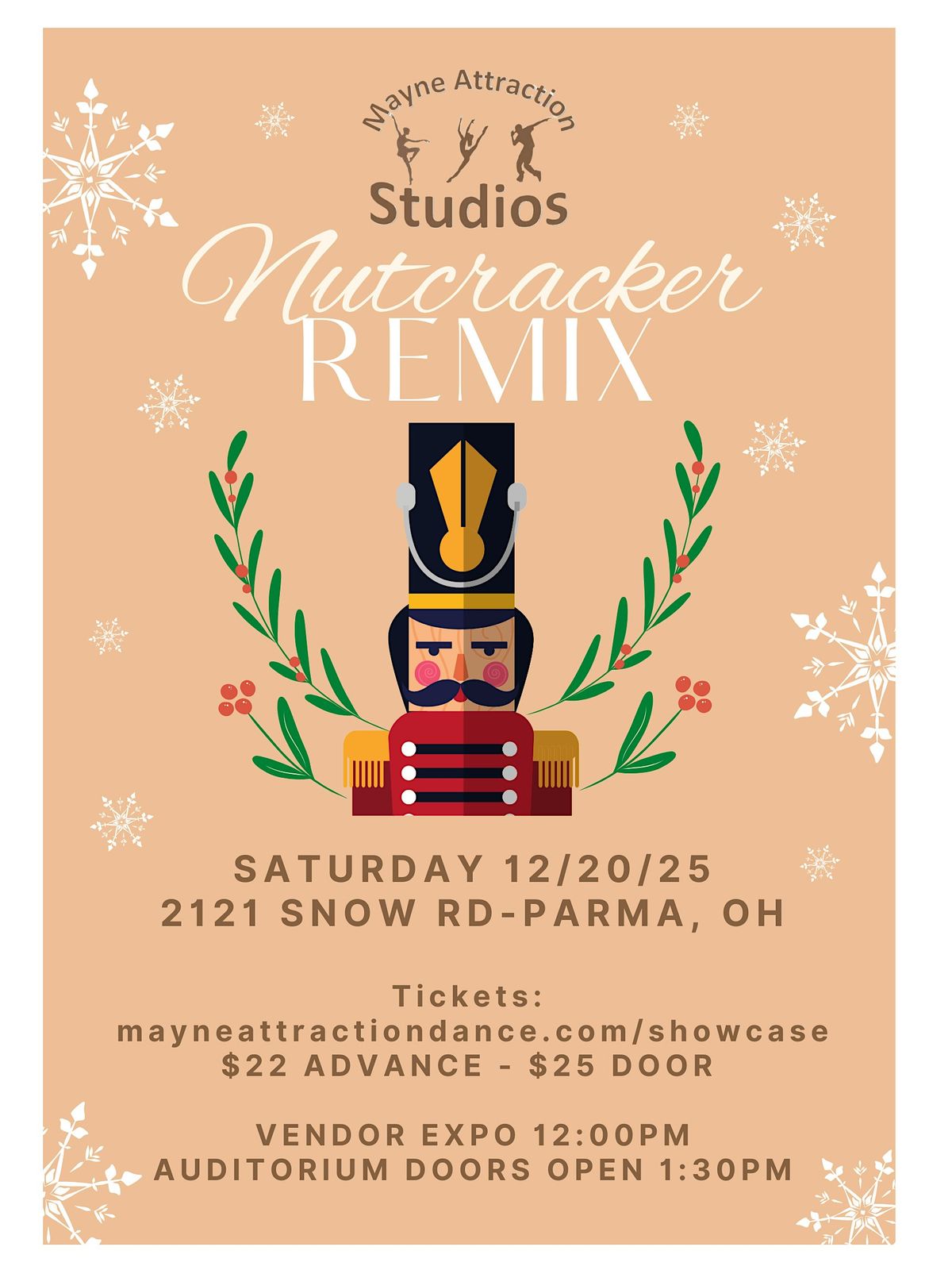Mayne Attraction Studios Nutcracker Remix '25 Holiday Showcase, 20 December | Event in Parma | AllEvents