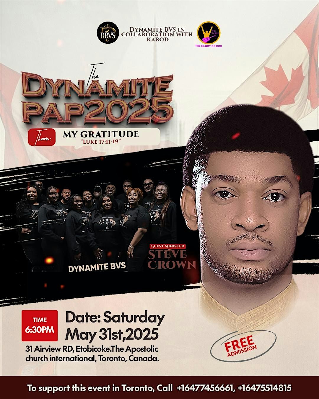 The Dynamite PAP - STEVE CROWN, 31 May | Event in Toronto | AllEvents