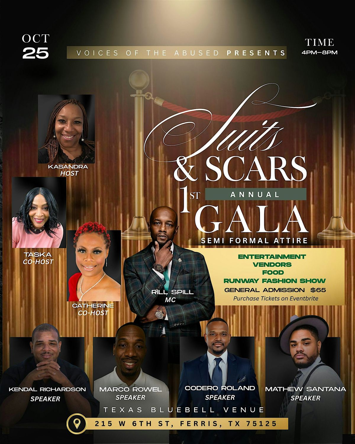Suits and Scars, 25 October | Event in Ferris | AllEvents
