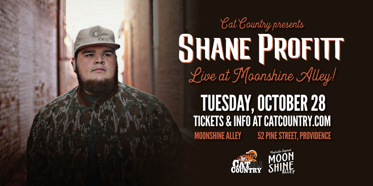 Shane Profitt at Moonshine Alley, 28 October | Event in Providence | AllEvents