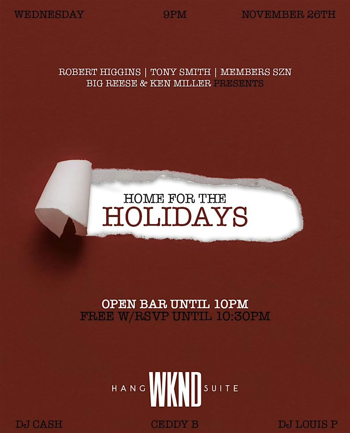 Home for the Holidays: STUFFING SZN, 26 November | Event in Memphis | AllEvents