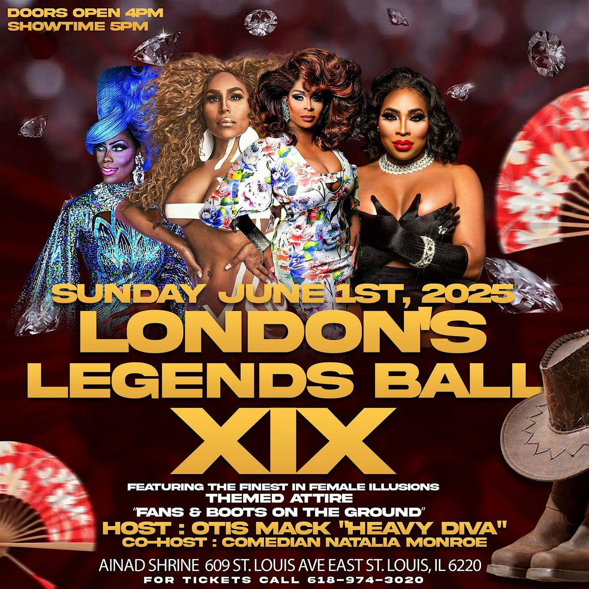 LONDON'S LEGENDS BALL XIX, 1 June | Event in East St. Louis | AllEvents