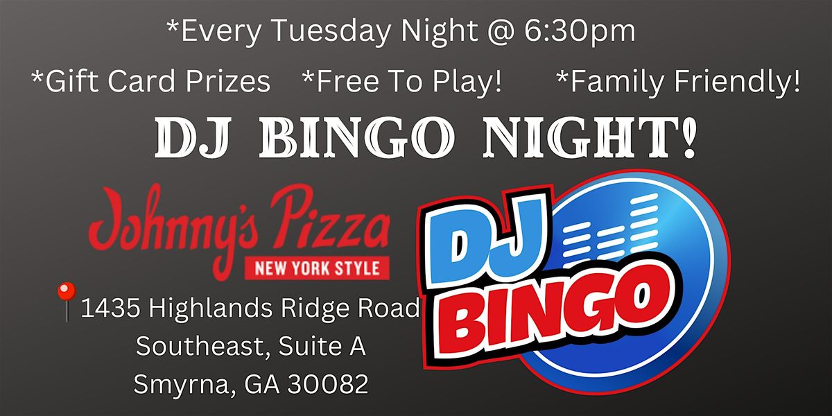 DJ Bingo at Johnny's Pizza in Smyrna- Every Tuesday | Event in Smyrna | AllEvents