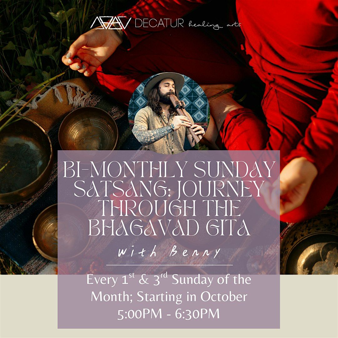 Bi-Monthly Sunday Satsang: Journey Through the Bhagavad Gita, 5 October | Event in Decatur | AllEvents